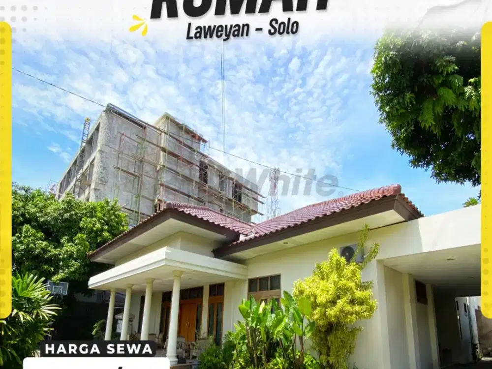 Rumah disewakan di Laweyan Solo luas mewah full furnished