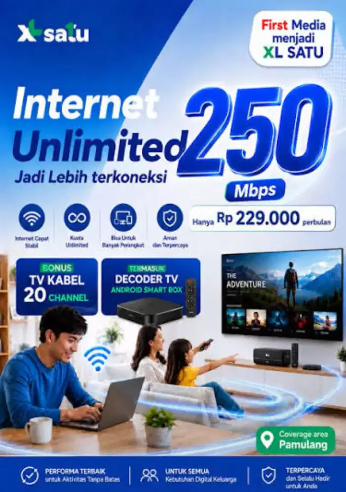 WIFI KANTOR RUMAH YANG PALING HANDAL UNLIMITED NO FUP