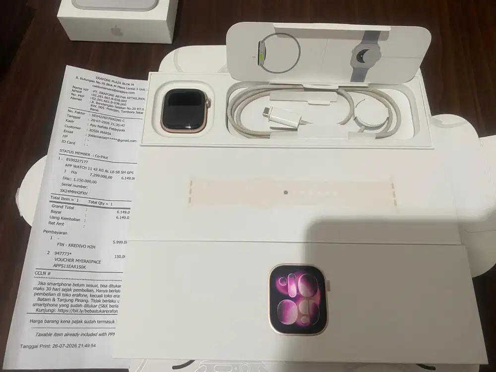 Apple watch series 11 42mm garansi on ibox