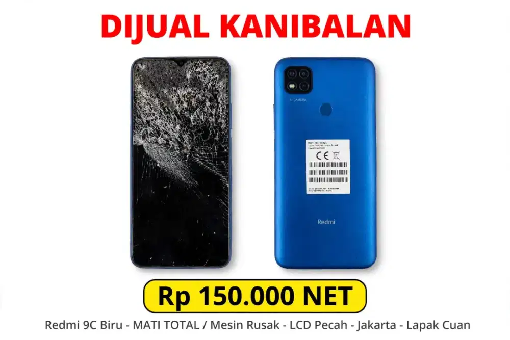 Redmi 9C Biru - Mati Total - Kanibalan