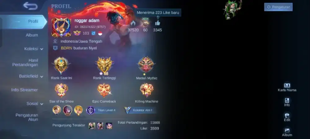 BU secepatnya di jual akun ml