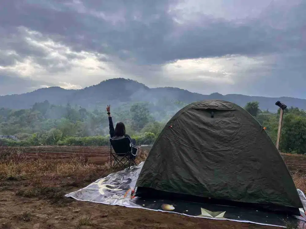 Jual tanah view gunung dekat sungai 1 ha