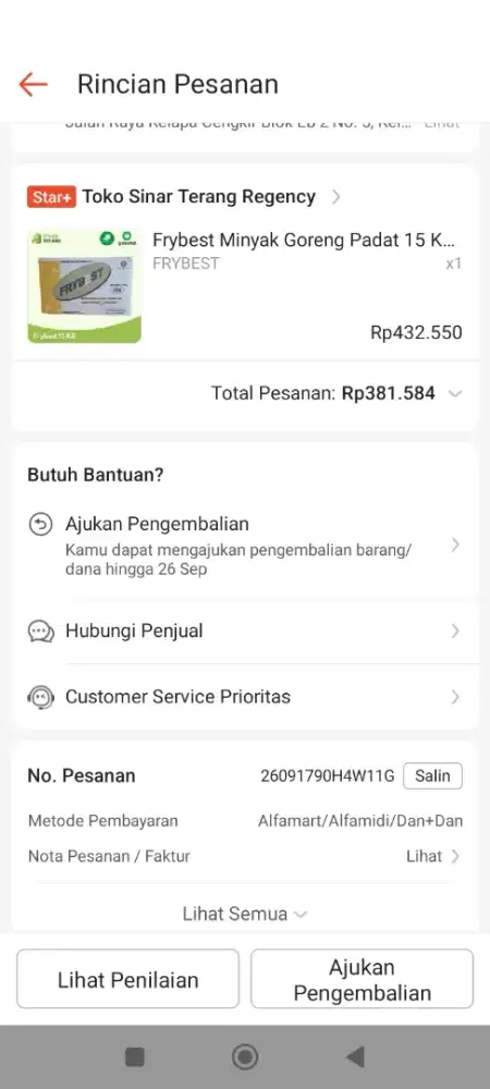 Minyak bekas bisa untuk goreng keperluan katering 15 kg harga 200 RB