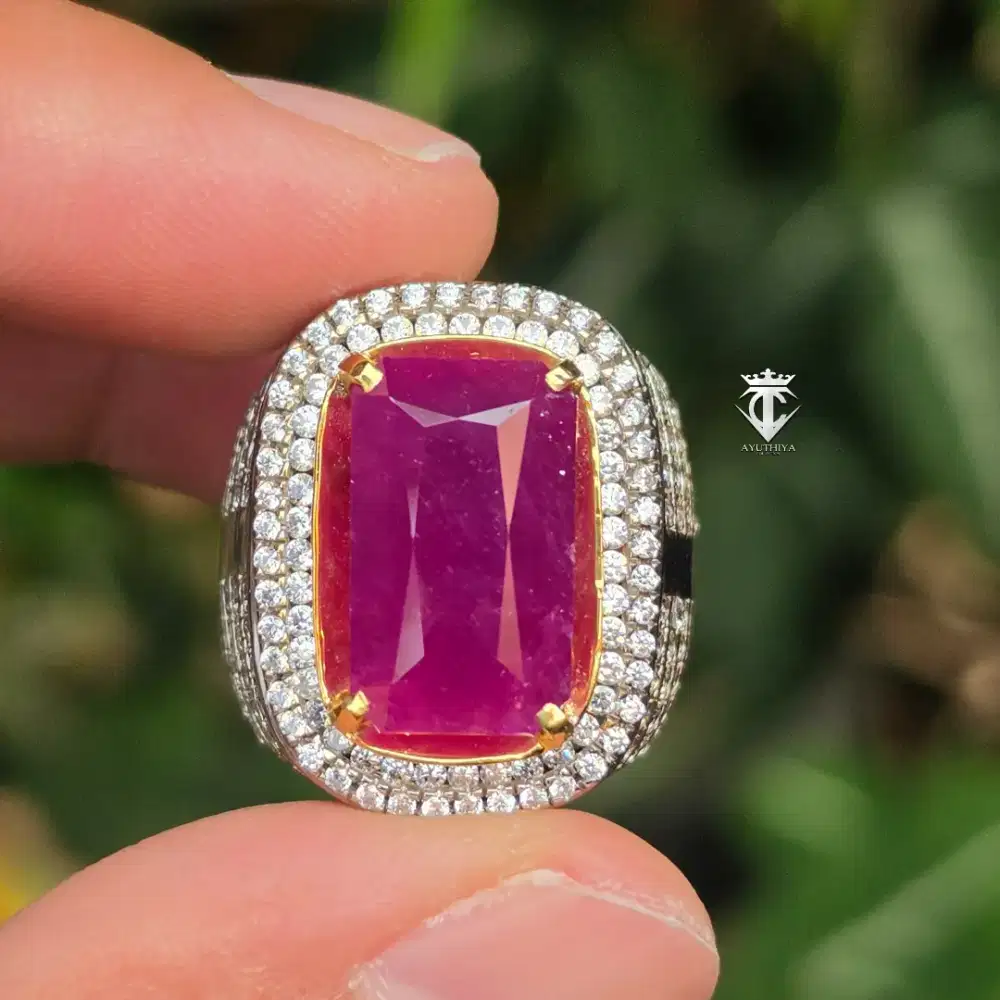 Batu Permata Natural Big Ruby No Heat Tanzania 17.23 Ct CGL Certified