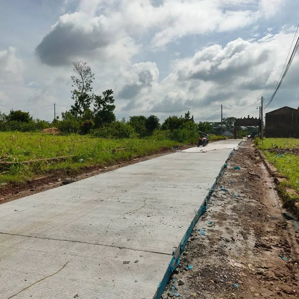 TANAH PREMIUM ITERA JALAN UTAMA COR BETON