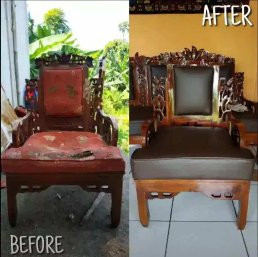 Jasa renovasi kursi jati