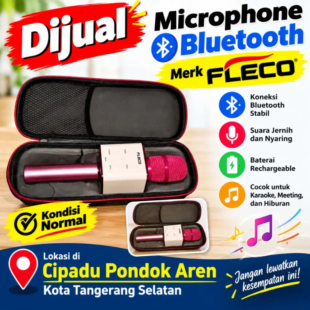 Bluetooth Mikrofon merk Fleco