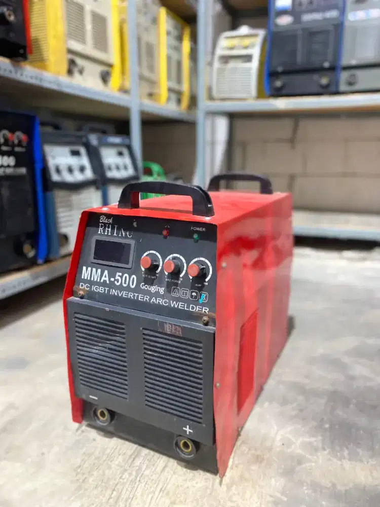 MESIN LAS BEKAS MMA 500A RHINO 3 PHASE SMAW INVERTER IGBT DC SECOND