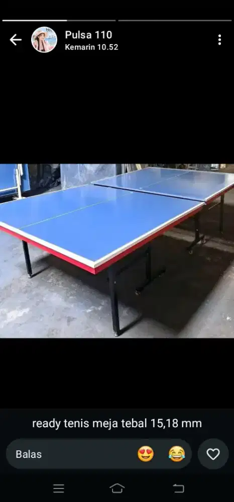 Tenis meja baru SNI