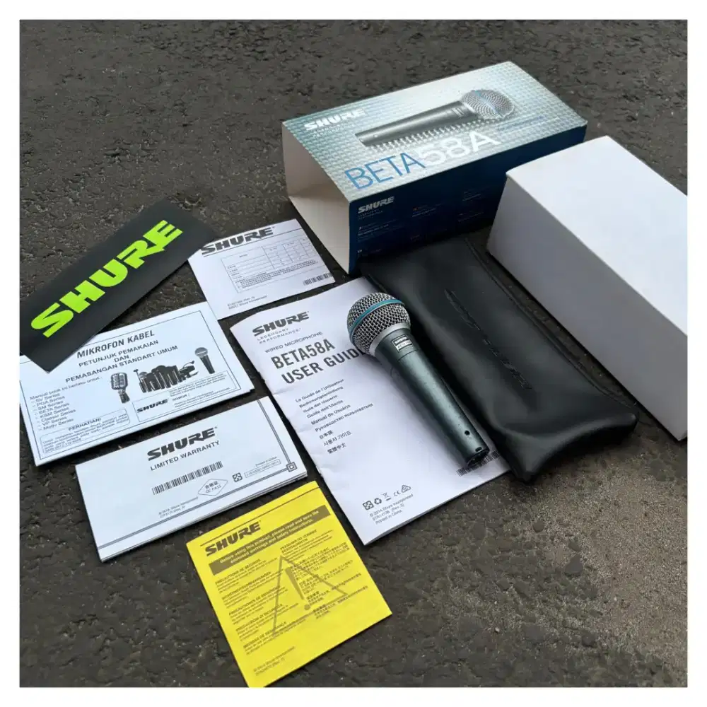 Mic Shure Beta 58A (Super Cardioid)
