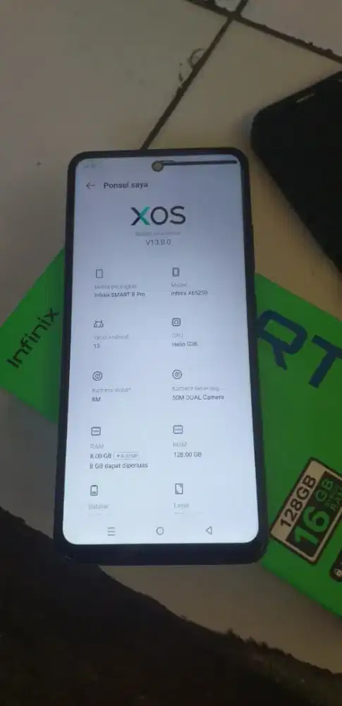 Infinix smart 8 pro 8/128 fulset