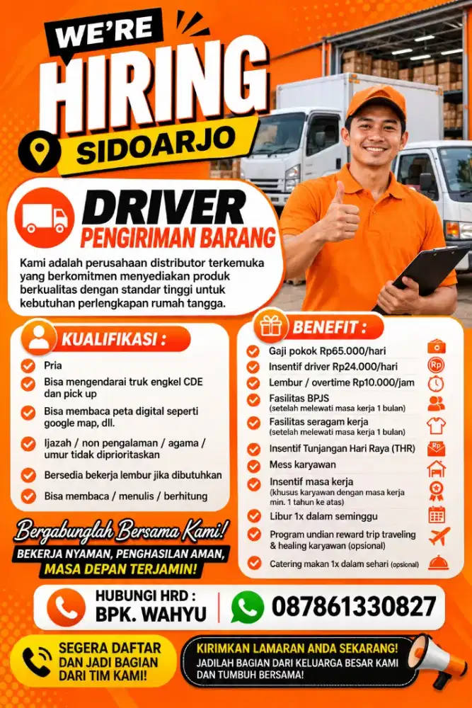 DRIVER PENGIRIMAN BARANG