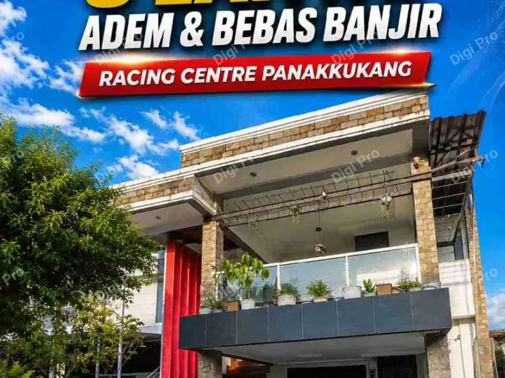 Jual Rumah Jl. Recing Center. 3LT 4KT 3KM SHM. Security 24H