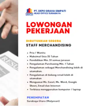 Dibutuhkan segera : Merchandising