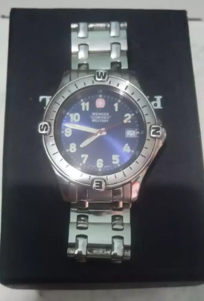 Jual jam tangan Swiss army wengler militery, mesin Swiss