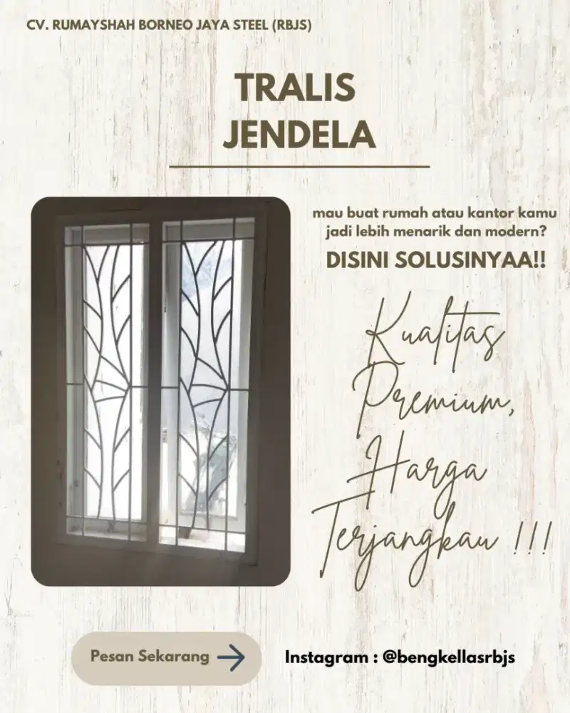 TERALIS JENDELA MINIMALIS | MODERN, RAPI & BISA CUSTOM