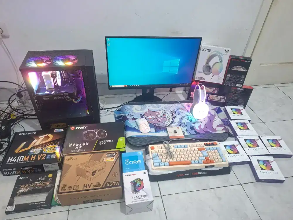MURAH Pc Gaming Pc Fullset Pc Live Streaming Core i5 gen 9 RX 580 8GB