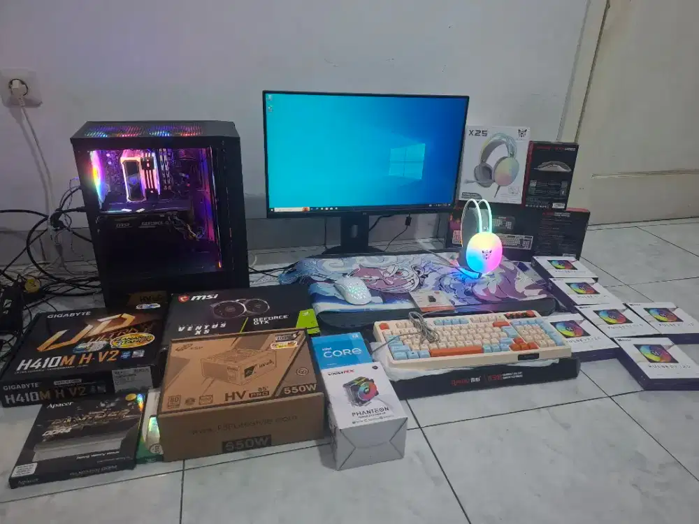 MURAH Pc Gaming Pc Fullset Pc Live Streaming Core i5 gen 9 RX 580 8GB