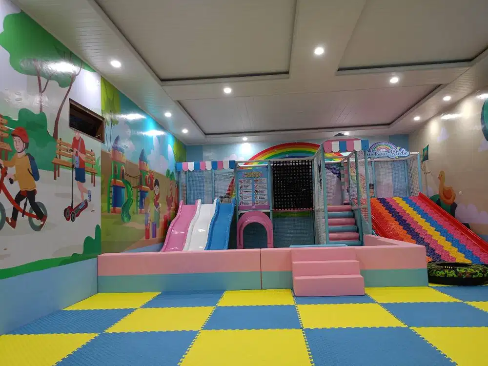 odong playground indoor set mandi bola trampolin odong-odong fiber