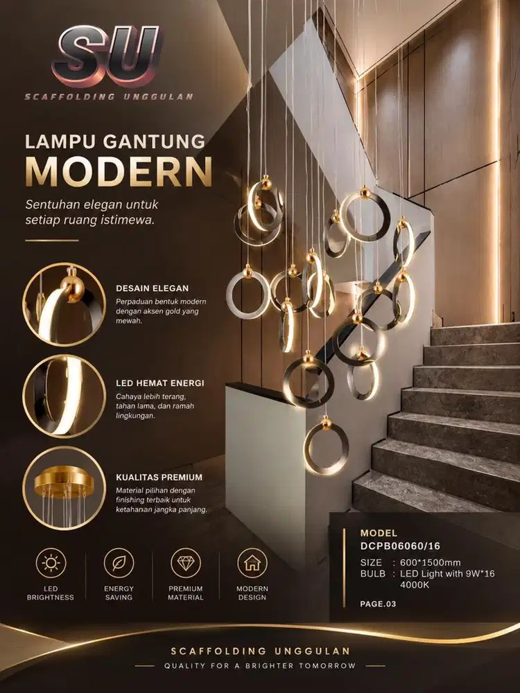 JUAL LAMPU GANTUNG MEWAH ELEGAN