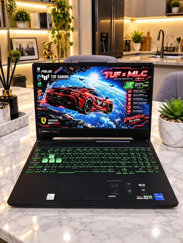 Laptop Gaming ASUS TUF DASH F15 Core i7 Ram 8/512gb Ssd Rtx 3050 COD