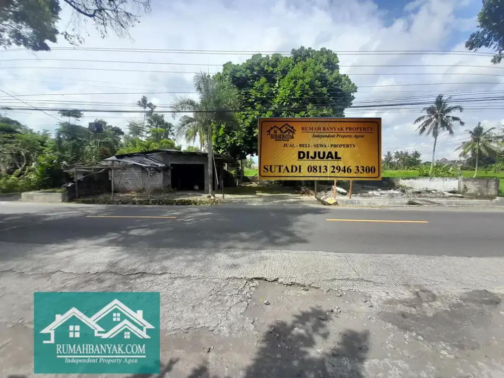 Jual Tanah Strategis Di Pakem, Tepi Jalan Nasional & Pemandangan Merapi