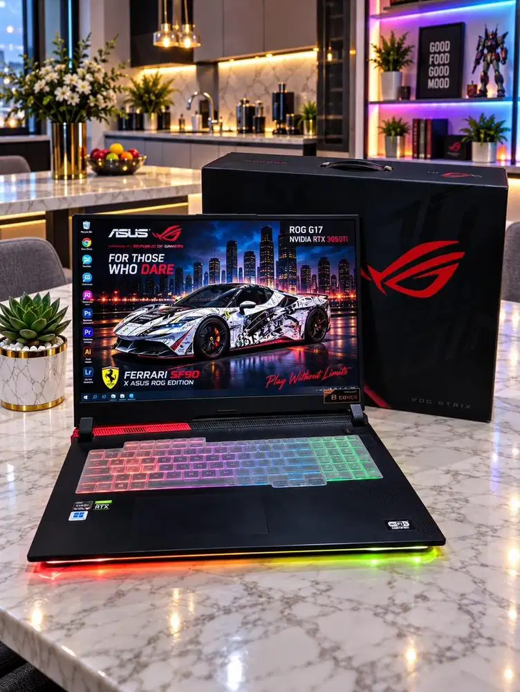 Laptop Gaming ASUS ROG Cyberpunk Ryzen 8 Ram 8/512gb Ssd Rtx 3050 COD