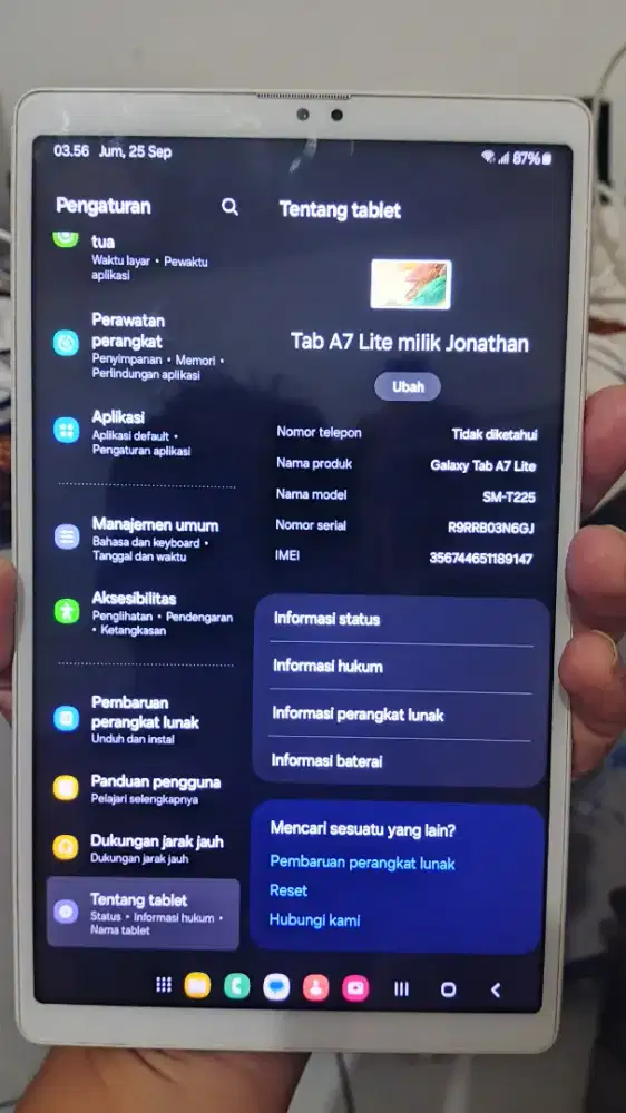 Samsung A7lite Bisa Kartu