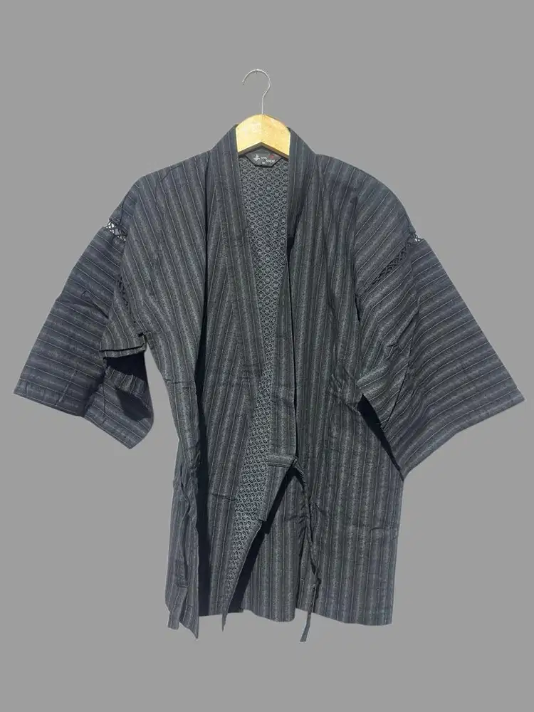 Black stripe Kimono