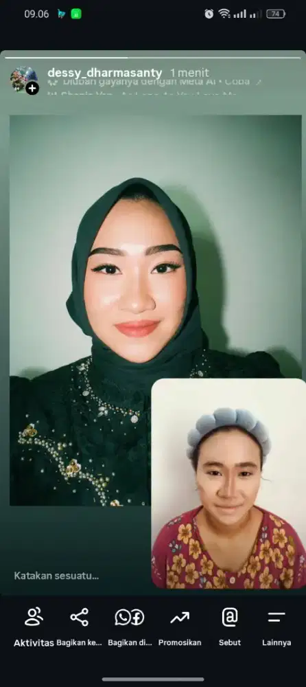 salon wanita ,make up( home care bisa )