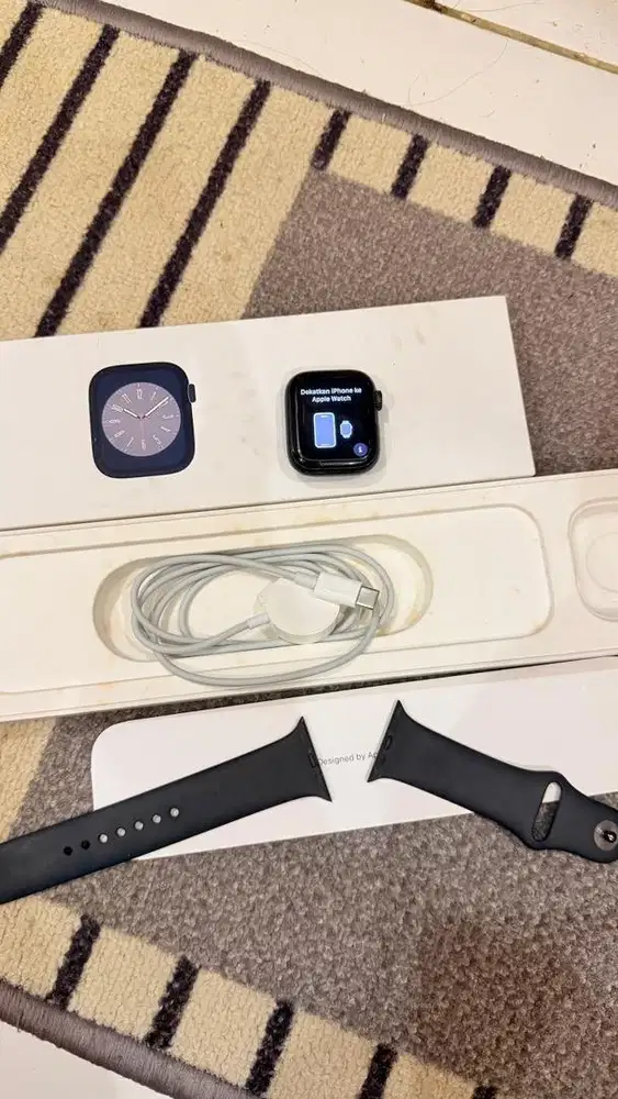 Apple Watch 8 Black 41mm Resmi Ibox Lengkap