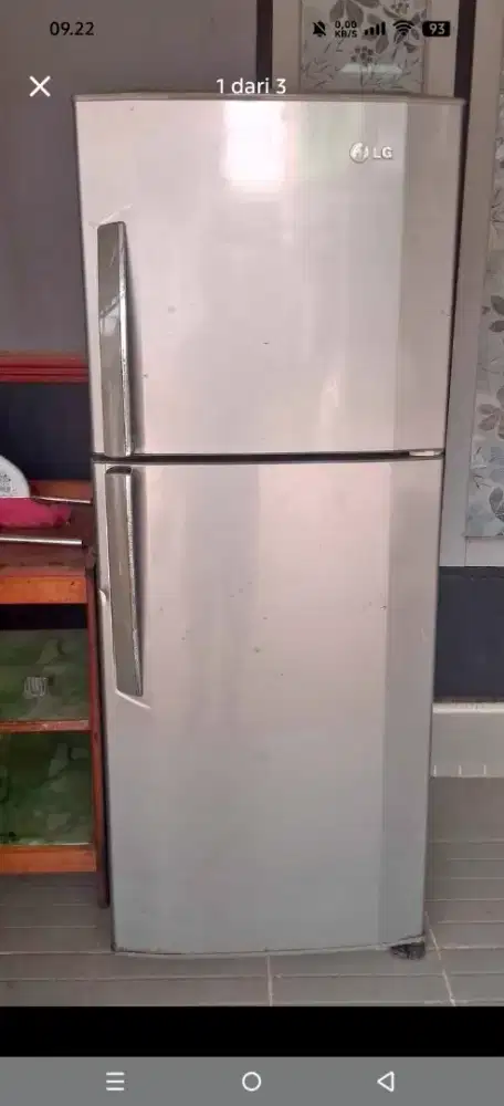 Kulkas LG 2pintu no minus siap pakai