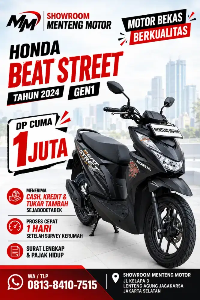 BEAT STREET KREDIT MURAH DP 1JUTA
