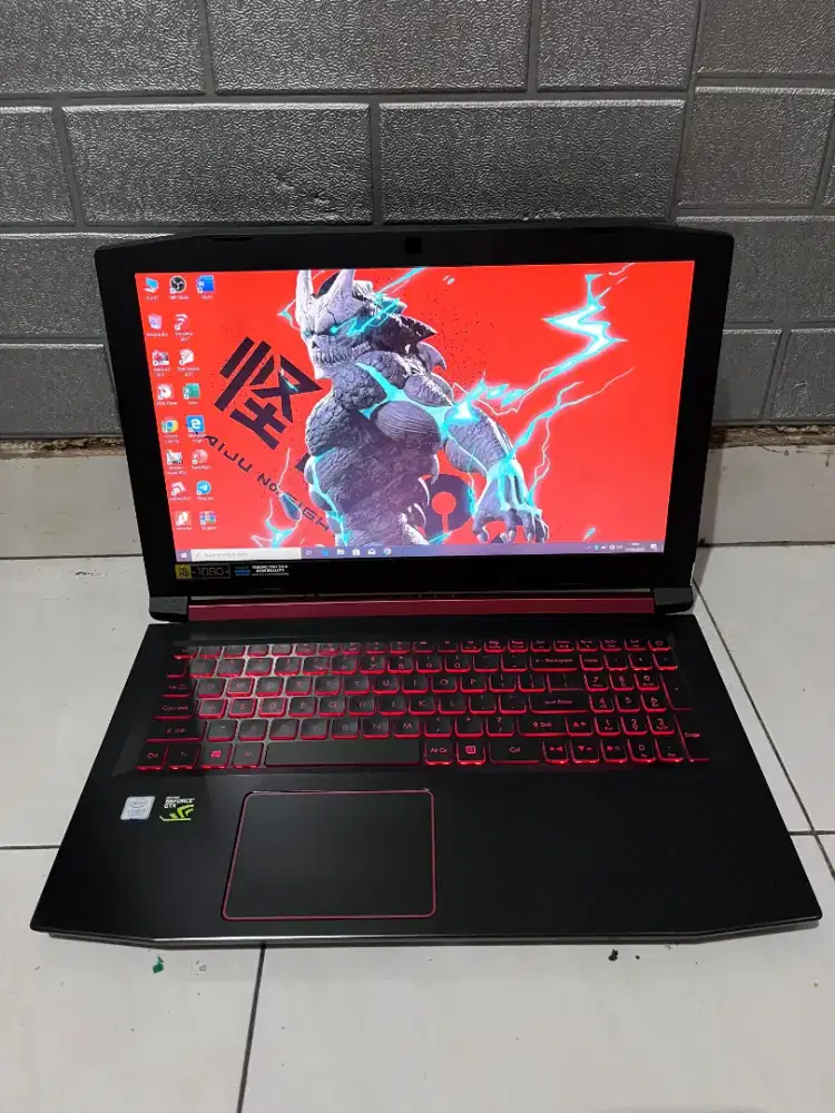 Dijual Laptop editing game Acer Nitro 5 intel i5 gen8 ram 16/ssd 256