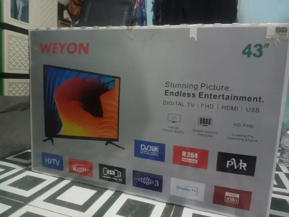 Tv digital weyon 43 inchi