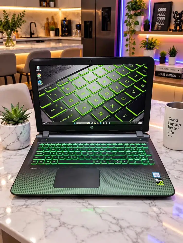 Laptop Design HP Pavilion Gaming Core i7 Ram 16gb Ssd+Hdd Dual Vga COD