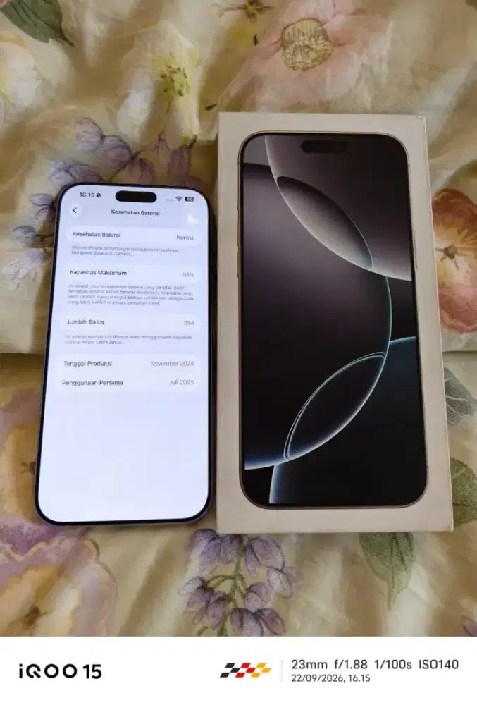 Iphone 16 Pro Max 256GB white ex TAM