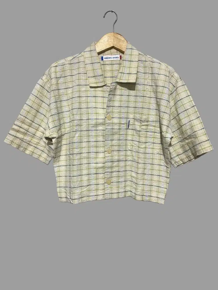 Short-sleeve checked shirt