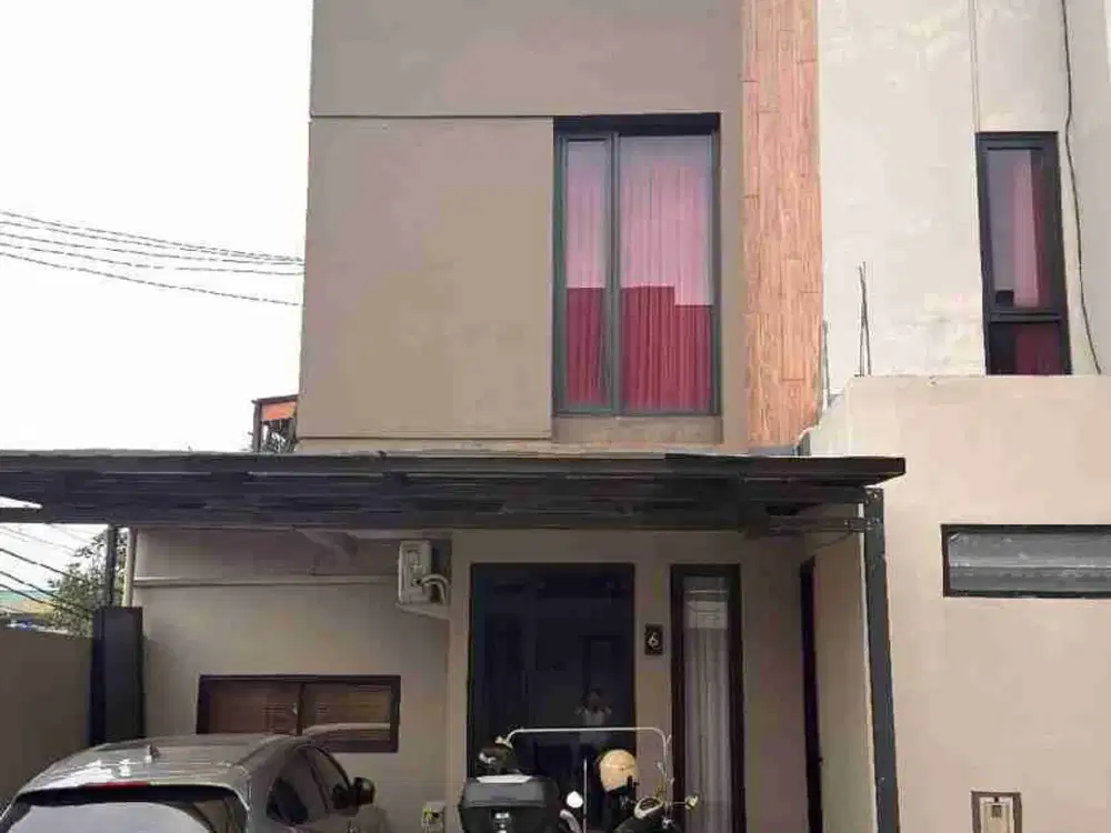 Dijual rumah 2 lantai siap huni cluster area bambu apus Pamulang tangsel
