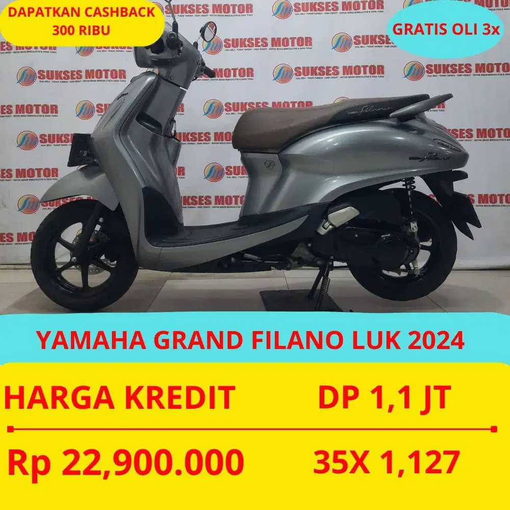 YAMAHA GRAND FILANO LUK 2024 DP MURAH 1,1 JUTA GUYSS