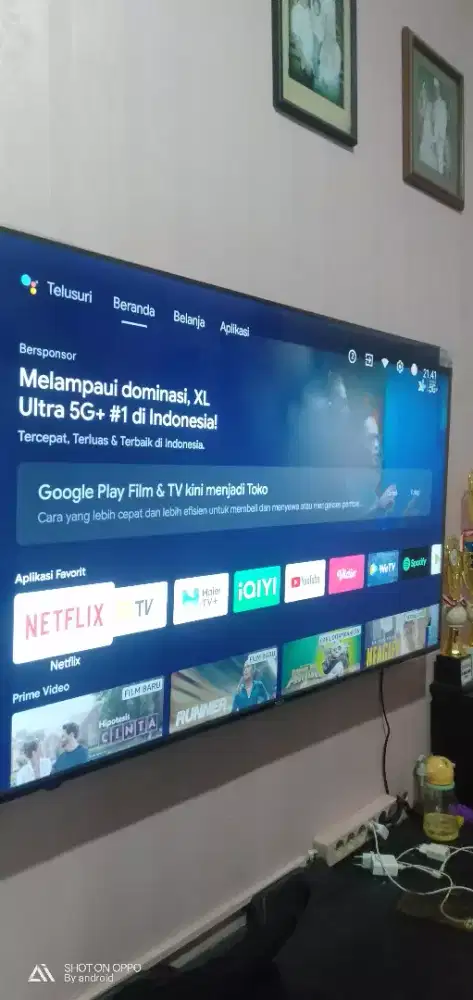 Smart tv android UHD 4K Aqua 58 inch tipe LE58AQT6700UG pulset