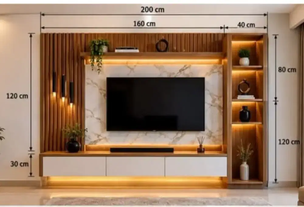 Backdrop TV Minimalis