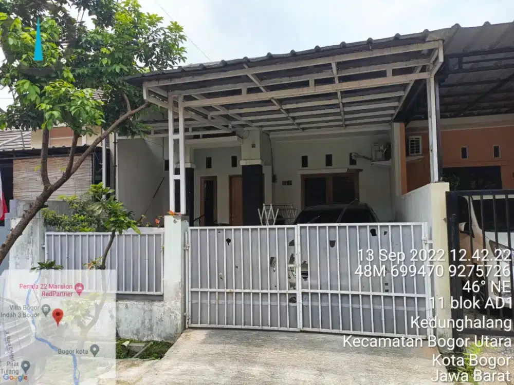 Dikontrakkan pertahun perumahan Cluster di Villa Bogor Indah 3