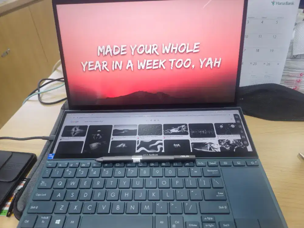 LAPTOP ASUS ZENBOOK DUO RAM 32GB/SSD 1TB (Tipe Tertinggi) - LIKE NEW.