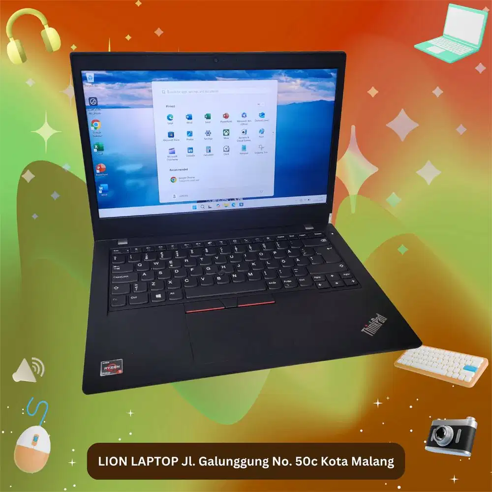 Gaming/Editing AMD Ryzen 5 PRO 8/256 MULUS Lenovo Thinkpad L14 Gen 1 [