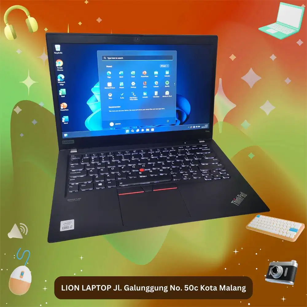 RAM 32GB Core i7 Gen 10 Slim SSD 256GB Lenovo Thinkpad T14S [25|09]