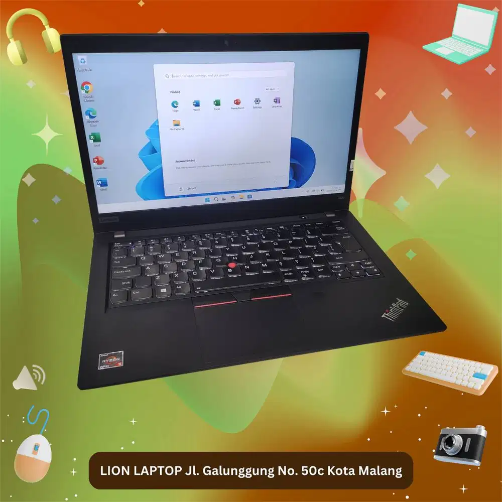 RAM 16GB AMD Ryzen 5 PRO VGA 2GB Lenovo Thinkpad T495 [25|09]