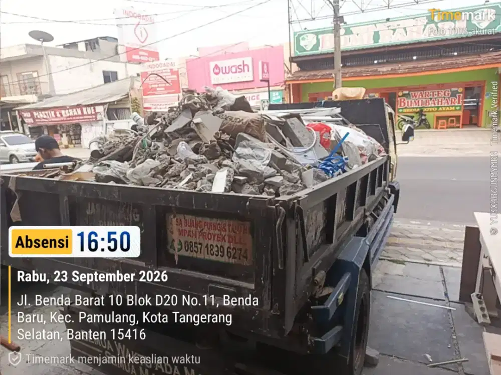 Jasa buang puing dan buang sampah