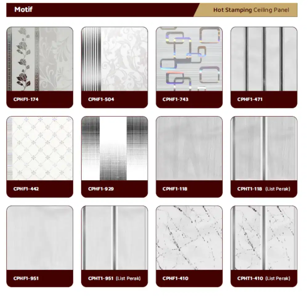 Plafon PVC Sage dari Dr.Shield MINIMAL 1 DUS