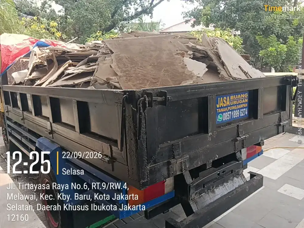 Jasa buang puing dan urugan puing tanah